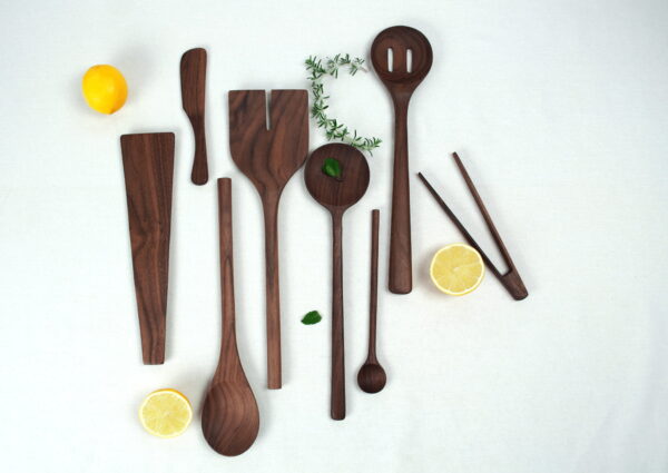 assorted wooden utensils